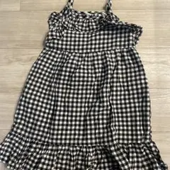 Bee ギンガムチェック ノースリーブワンピース 130