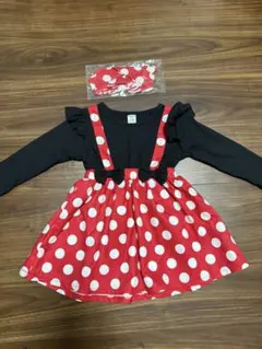 ミニーちゃん　ミニーコーデ　ミニー　ワンピース 80cm