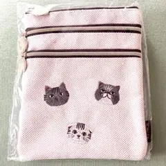 ネコの日バッグ　2026　オリジナル　3段 マルチポーチ　カルディ