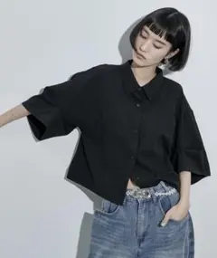 seyto サイズ3 / シャツレイヤードハーフスリーブニットポロシャツ