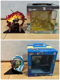 一番くじ　煉獄杏寿郎　富岡義勇　フィギュア　B賞　鬼滅の刃　黎明に刃を持て