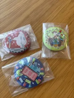 ディズニー　刺繍缶バッジ　ピクサーセット