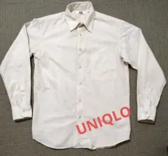 【美品】UNIQLO クリーム色 ボタンダウン長袖シャツ サイズМ