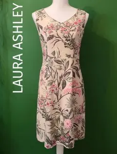 7号＊LAURA ASHLEY＊花柄ノースリーブワンピ