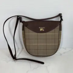 【新品・希少】バーバリーズ ショルダーバッグ ノバチェック シャドーホース 茶
