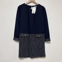 【新品】　vis ビス ワンピース　ネイビー　M