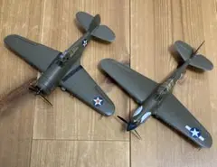 【2機セット塗装済完成品】1/72 カーチスP-36ホーク&P-40ウォーホーク