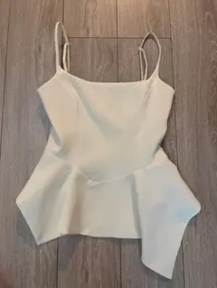 【新品未使用】ZARA キャミソール ホワイト XSのサムネイル