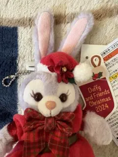 ステラルー ぬいぐるみバッジ　ダッフィー &フレンズ　クリスマス2024