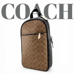 COACH コーチ ボディバッグ スリングバッグ シグネチャー キャンバス