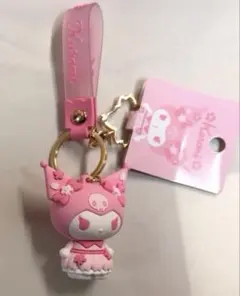 6021　サンリオ　クロミ　立体キーホルダー　サクラ　桜
