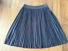【ロートレアモン】ブラック プリーツスカート ひざ丈のサムネイル