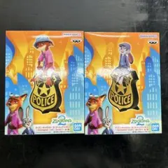 ズートピア2　モニタートップフィギュア ニック　ジュディ　2点セット