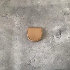 [受注製作]馬蹄型コインケース ヌメ革　ヤキヌメ