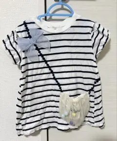 ＊SERAPH ボーダー ポシェット風 Tシャツ 110cm＊のサムネイル