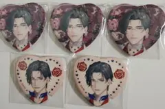 五木　左京　バレンタイン　缶バッジ2種類　合計5個　送料込み