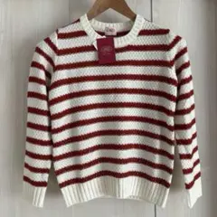 【タグ付き】RED LABELストライプ ニットセーター 長袖 Mサイズ