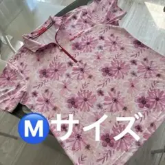 marie claire 花柄ポロシャツ 半袖
