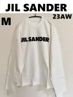 【新品】JIL SANDER　ロゴ プリント ロングTシャツ ロンT 長袖 Mのサムネイル