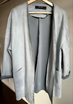 ZARA スエードノーカラージャケット