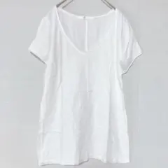 AZUL ホワイト Vネック 半袖 Tシャツ