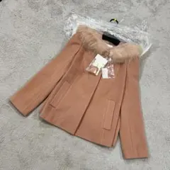LAISSE PASSE レッセパッセ フォックスファーコート キャメルのサムネイル