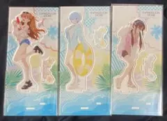 EVASTORE限定 アクリルスタンド アスカ レイ マキ サマーフェス 水着
