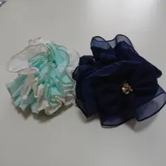 シュシュ レース 2個セット