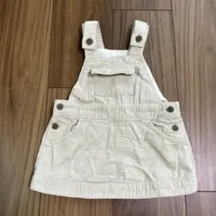 COMME CA ISM ♡ クリーム色 コーデュロイ ジャンバースカート