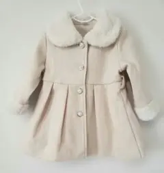 SHEIN☆アイボリーファーアウター　9～12Ｍ　美品　女の子