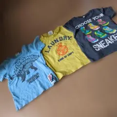キッズ 半袖 Tシャツ 3枚セット 100cm 恐竜 ランドリー Laundryのサムネイル