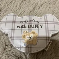 DUFFY クマ型ポーチ チェック柄