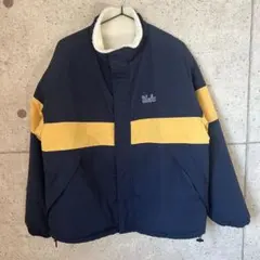 【美品】UCLA ナイロン/フリース ネイビー/イエロー リバーシブル 短丈