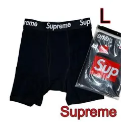 【新品未使用】Supreme×Hanes シュプリーム ボクサーパンツ黒L