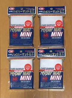 KMC カードバリアー ハイパーマットミニ　クリア（60枚入）×4セット