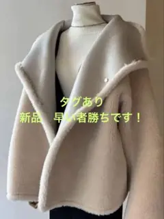 新品タグありLAGUNAMOON フェイクムートンスタンドカラーコート