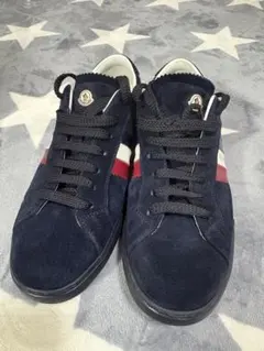［美品］MONCLER スエード スニーカー ネイビー 42のサムネイル