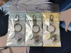 呪術廻戦plaza 2連ラバー塗装風アクリルキーホルダー　五条悟　夏油傑　家入
