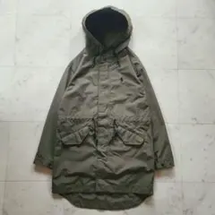 美品 ラルフローレン ウォーターリペラントウインドブレーカーモッズコート カーキ