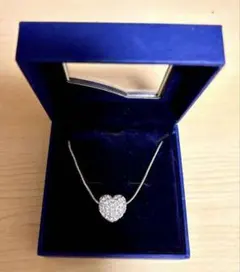 スワロフスキーハートの リバーシブルペンダント