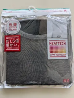 新品ユニクロ　ヒートテック極暖エクストラウォームクルーネック　ダークグレー　M