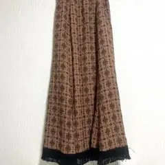 Ray BEAMS タイルプリント フリンジ ロングスカートのサムネイル