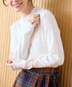 コーエン　今季メロータートルネックロンT オフホワイト　Lサイズ