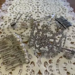 華やかな花モチーフ かんざし　8点セット