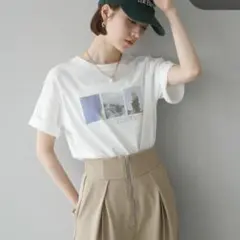 コラージュフォトコンパクトTシャツホワイトlumier同型