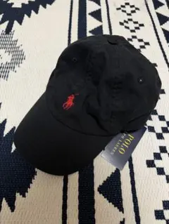 未使用 Polo Ralph Lauren ブラック ポニーロゴ キャップ