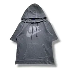 F1887　【即購入OK】　NIKE　半袖パーカー　サイズS　グレー