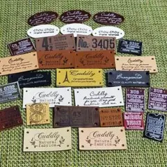 227✰︎わけあり✰︎アソート 本革タグ❁四隅留め用