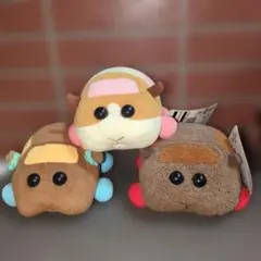 アニメ PUI PUIモルカー キャラクターポテトのぬいぐるみ 3体