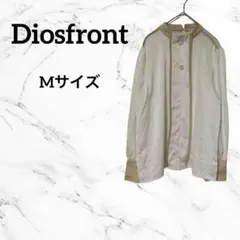 ディオスフロント　ハイネックブラウス　M ホワイト　長袖のサムネイル